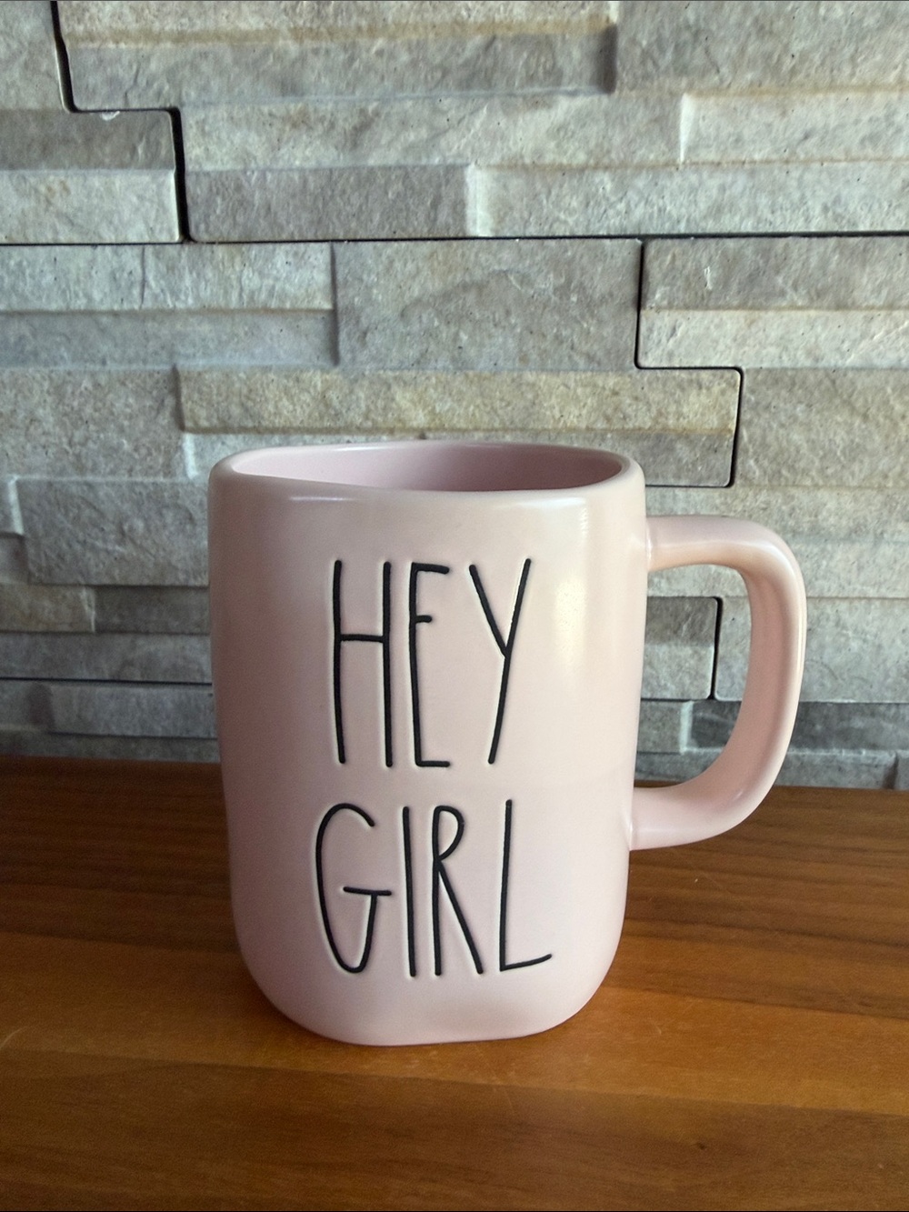 Rae Dunn Hey Girl pink coffee mug tea friendship gift Kitchen decor